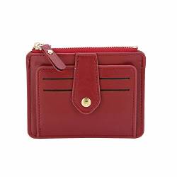 Dwevkeful Mini Geldbörse Damen Fashion ID Short Wallet Solid Color Open Purse Card Slots Führerschein Cover Clutch Bag Wallet Klein Brieftasche Schlanke Geldbörsen von Dwevkeful