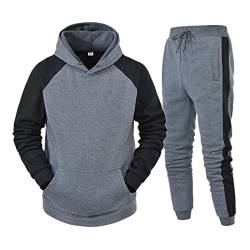 Jogginganzug Herren Baumwolle Zweiteiler Freizeitanzug Mit Reißverschluss Sportbekleidung Casual Winter Sweatshirt Jacken Sets Jogging-Hose Pullover Trainingsanzug Set Anzug Hosen Für Männer von Dwevkeful