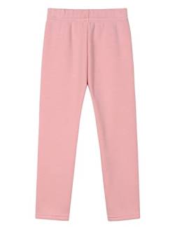 Mädchen Leggings Gefüttert Herbst Winter Stretch Leggins Dick Hosen für Kinder Pink 104-110 von Dybker