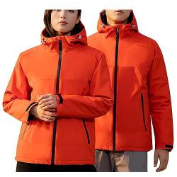 Damen Regenjacke Wasserdicht Atmungsaktiv Regenjacke Herbst Winter Regenmantel mit Kapuze Langarm Wasserdicht Outdoorjacke Softshelljacke Casual Einfarbige Übergangsjacke Funktionsjacke Laufjacke von Dyhxuan