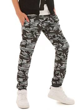 Dykmod Camouflage Jungen Hose Jogginghose für Kinder Militär Cargohose hk216 Camouflage 2 116 von Dykmod