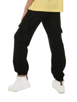 Dykmod Jungen Jogger Hose Cargohose Jogginghose Freizeithose hk426 140 Schwarz von Dykmod