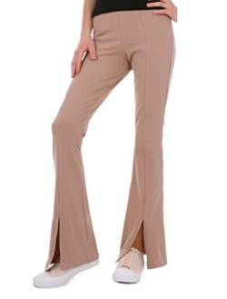 Dykmod Mädchen Leggings Hose Bootcut Ausgestellte hk422 134 Beige von Dykmod