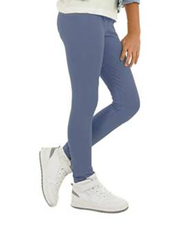 Dykmod Mädchen Thermo Leggings Winter Herbst Warm Hose Angerauht Kinder hk312 146 Blau von Dykmod