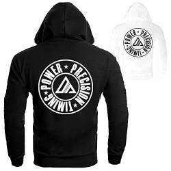 Dynamix Athletics Hoodie PPT Power Precision Timing - Kampfsport Thaiboxen MMA Boxen Kapuzenpullover Hoody Sweater Sweatshirt mit Kapuze für Herren (as3, Alpha, m, Regular, Regular, Schwarz) von Dynamix Athletics