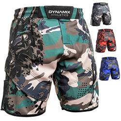 Dynamix Athletics Hybrid Training Shorts Predatex - MMA Grappling Kampfsport Fitness Martial Arts Fight Hose für Herren im Camouflage Style (as3, Alpha, m, Regular, Regular, Blue Camo) von Dynamix Athletics