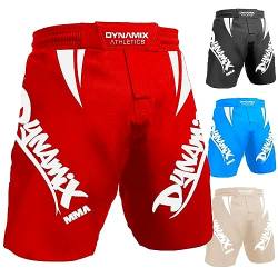 Dynamix Athletics MMA Fight Shorts Light 2.0 - MMA Grappling Kampfsport Mixed Martial Arts Hose Short für Herren (as3, Alpha, s, Regular, Regular, Schwarz/Weiß) von Dynamix Athletics