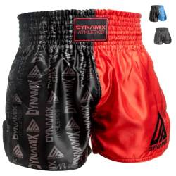 Dynamix Athletics Muay Thai Shorts Binary - Traditionelle Klassische Hose für Thaiboxen Kampfsport Kickboxen in modernem Design (as3, Alpha, l, Regular, Regular, Schwarz) von Dynamix Athletics