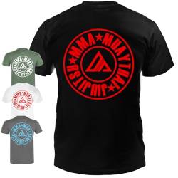 Dynamix Athletics T-Shirt Allsports - Kampfsport Thaiboxen MMA Jiu Jitsu Muay Thai Mixed Martial Arts Shirt für Sport und Freizeit in 3 tollen Farben (as3, Alpha, x_l, Regular, Regular, Army Grün) von Dynamix Athletics