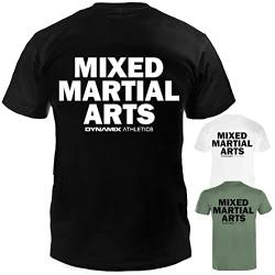 Dynamix Athletics T-Shirt MMA Classic - Mixed Martial Arts Kampfsport Shirt für Sport und Freizeit mit MMA Aufdruck in 3 tollen Farben (as3, Alpha, s, Regular, Regular, Weiß) von Dynamix Athletics