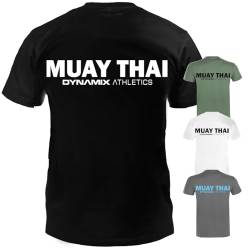 Dynamix Athletics T-Shirt Muay Thai Classic - Thaiboxen Thailand Kampfsport Shirt für Herren für Sport und Freizeit (as3, Alpha, x_l, Regular, Regular, Schwarz) von Dynamix Athletics