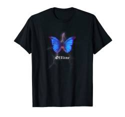 Offline - Butterfly - Vaporwave Aesthetic T-Shirt von E-Boy E-Girl Aesthetic Grunge