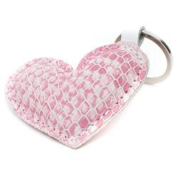 E&A Leder Schlüsselanhänger Herz Rose Weiß 3 pack schönes Geschenk für Lieblingsmensch Hochzeit Valentinstag Jubiläum Geburt Handarbeit von E&A Home
