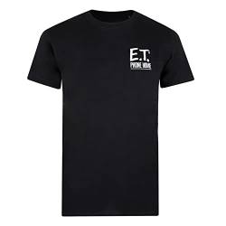 E.T Herren Mehrfarbig T-Shirt, Schwarz, XL von E.T
