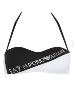 EA7 Emporio Armani Damen-Bikini, 2-teilig, schwarz / weiß, M von EA7