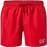 EA7 Herren Badeshorts rot Mikrofaser unifarben von EA7