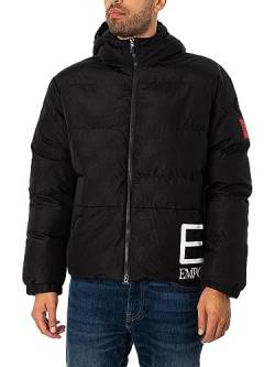 EA7 Herren Bomberjacke mit seitlichem Logo, Schwarz, L von EA7