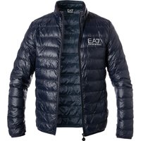 EA7 Herren Daunenjacke blau Mikrofaser unifarben von EA7