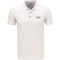 EA7 Herren Polo-Shirt weiß Baumwoll-Jersey von EA7