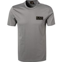 EA7 Herren T-Shirt grau Baumwolle von EA7