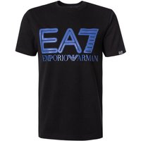 EA7 Herren T-Shirt schwarz Baumwolle von EA7