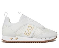 Sneaker EA7 Emporio Armani training ecosuede/ mesh white/ gold unisex US24EA06 X8X027 39 1/3 von EA7