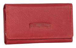 EAAKIE RFID Damen Geldbörse Portemonnaie Geldbeutel Damenbörse Langformat Leder (Rot) von EAAKIE