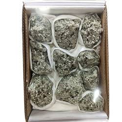 EACTEL Energiebilanz 900–1000 g, 1 Box, natürliche Pyritsteine ​​und Mineralien, Kristall-Geode, Kristall-Cluster, Heimdekoration ZANLIIYIN von EACTEL