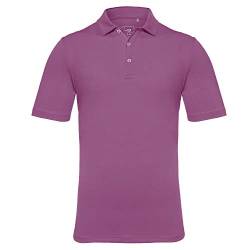 EAGEGOF Herren Hemden Kurzarm Tech Performance Golf Poloshirt Standard Fit, violett, Klein von EAGEGOF