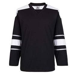 EALER H900 Series Ice Hockey League Team Color Blank Practice Jersey, E062#schwarz, L von EALER