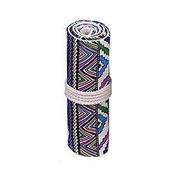 EALLEN Pencil Wrap,Pencil Wrap Roll Up Farbstifttasche, 36/48/72 Löcher, großes Fassungsvermögen, Aufbewahrung aus Segeltuch, Stiftvorhang (Color : 36 Hole) von EALLEN