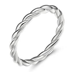 EAMTI Ring aus 925er Sterlingsilber, keltischer Knoten, schlichtes unendliches Kreuz, Ehering für Damen, Größe 3–13, Sterling Silber, N / A von EAMTI