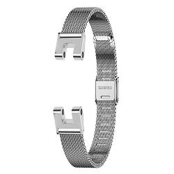 EANWireless Kompatibel mit Garmin Lily Ersatz-Uhrenarmband, Edelstahl-Metall-Armband für Damen-Smartwatch, Silber von EANWireless