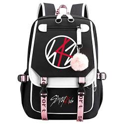 EAPHROWER Kpop Stray Kids Schulrucksack Mädchen Teenager Schulranzen Freizeitrucksack Groß 20L Wasserdicht School Bag Backpack Casual Daypacks für Kinder Grundschüler Schüler von EAPHROWER