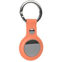 EAZY CASE Schlüsselanhänger Anhänger kompatibel mit Apple AirTag, Airtag Hülle mit kurzer Silikon Schlaufe Kratzfest GPS Tasche Orange von EAZY CASE