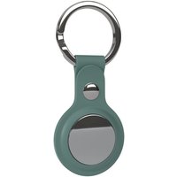 EAZY CASE Schlüsselanhänger Anhänger kompatibel mit Apple AirTag, Airtags Hülle aus Silikon Ring Schlüssel flexibel Tasche Nacht Grün von EAZY CASE