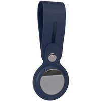 EAZY CASE Schlüsselanhänger Anhänger kompatibel mit Apple AirTag, Airtags Hülle aus Silikon Schlüsselring Kratzfeste Tasche Nacht Blau von EAZY CASE