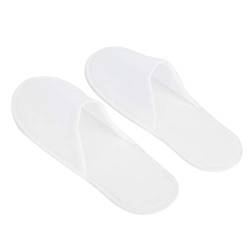 EBTOOLS 50 Paar Einweg-Hausschuhe 27x10.5cm Einwegslipper, Hotelslipper Gästehausschuhe set, Frottierslipper, Gästehausschuhe Für Hotel, Spa, Zuhause, Gäste(gebürstete 3 mm) von EBTOOLS