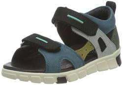 ECCO Baby-Jungen Mini Stride Flat Sandal, Grün(Multicolor Sea Port), 19 EU von ECCO