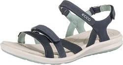 ECCO Damen CRUISE II Flat Sandal, Blau (MARINE/ICE FLOWER), 36 EU von ECCO