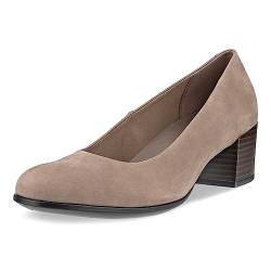 ECCO Damen Kleid Classic 35 Pump, Braungrau - Taupe Suede, 37/37.5 EU von ECCO