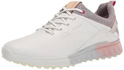 ECCO Damen S-Three Gore-tex Golfschuh, WeiÃŸ/Silber Rosa, 41 EU von ECCO