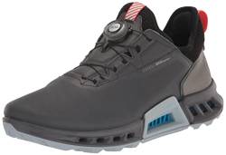 ECCO Herren Biom C4 Boa Gore-tex Wasserfest Golfschuh, Magnet/Schwarz, 39.5/40 EU von ECCO