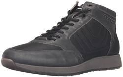 ECCO Herren Sneak Men's High-Top, Schwarz (BLACK/BLACK51707), 45 von ECCO