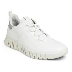 Ecco Herren Gruuv M White Shoe, 41 EU Schmal von ECCO