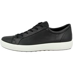 Ecco Herren Soft 7 Sneaker, Black, 41 EU von ECCO