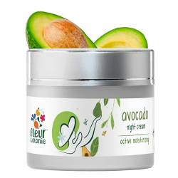 Green Velly Fl Colonie Avocado Night cream with Provitamin B5 for overnight hydration and skin rejuvenation - Sulphate & Paraben Free - 50 g von ECH