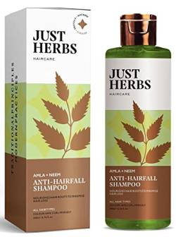 Green Velly Herbs 8 in 1 Root Nourishing Amla Neem Hair Fall Control Shampoo For Men & Women - Suitable For Oily Hair Scalp, Sulphate & Paraben Free 200 ml von ECH