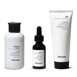 Green Velly Minimlist Anti-Aging Skincare Kit, Routine Kit For Unisex, Face Wash, Serum & Sunscreen Combo, 180g von ECH