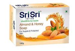 Sri Sri Tattva Almond Honey Soap,100g (Pack of 2) von ECH